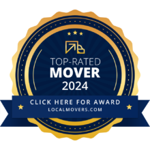 Top-Rated Mover 2024 award from LocalMovers.com Top-Rated Mover 2024 award from LocalMovers.com