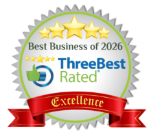 Best Business of 2026 ThreeBest Rated Excellence award Best Business of 2026 ThreeBest Rated Excellence award