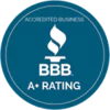 Better Business Bureau Accredited Business with an A+ rating